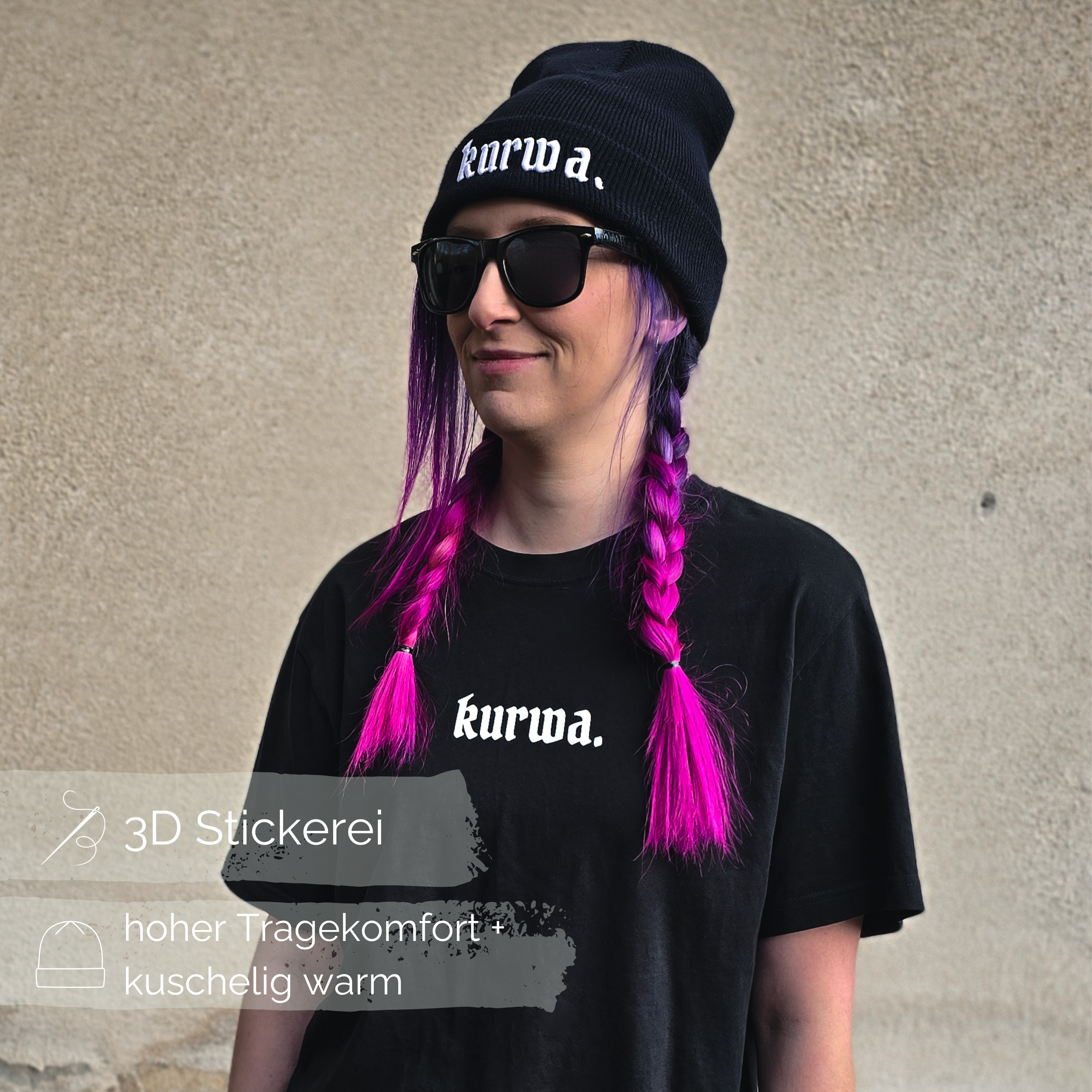 "kurwa" Beanie