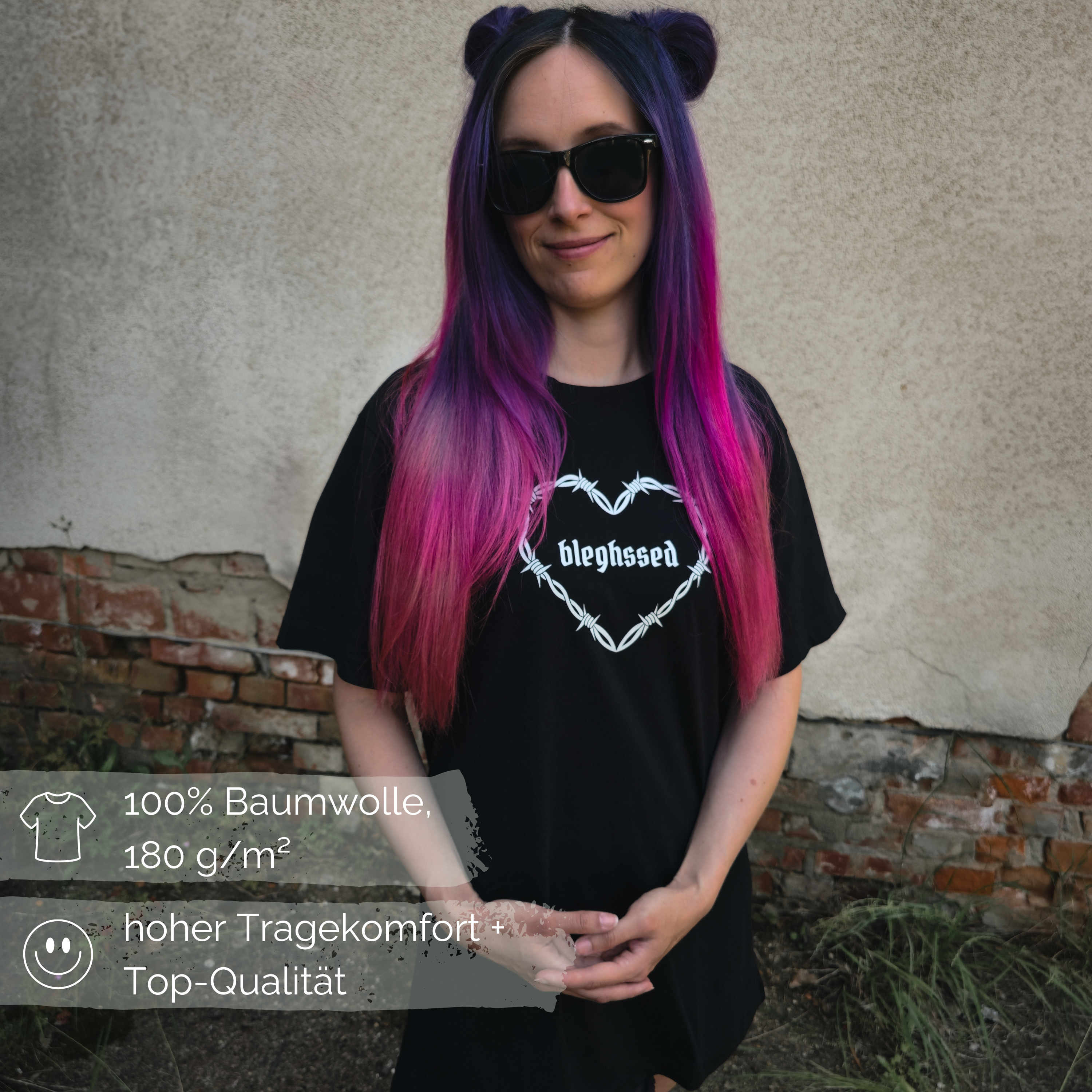 "bleghssed heart" T-Shirt