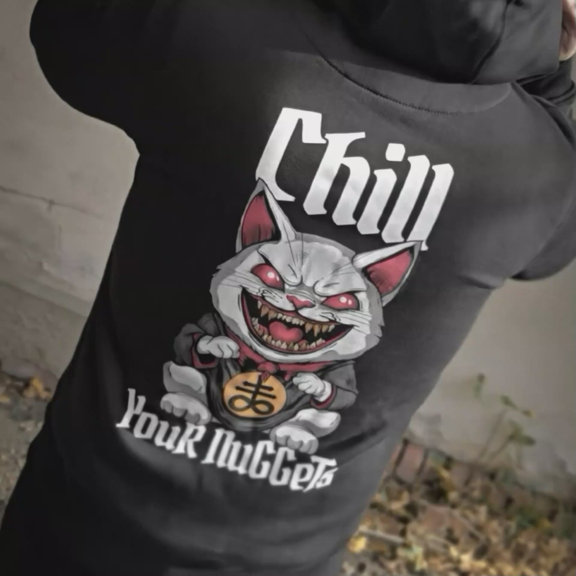 "Leviathan's Cross Cat" Heavy Hoodie